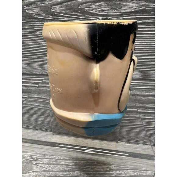 Fred Flintstone Vintage 1968 Vitamins Figure Head Plastic Cup Mug Set of 2 - Picture 6 of 10